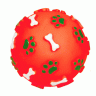 Triol (Триол) Игрушка для собак "Мяч с лапками и косточками", 75мм
