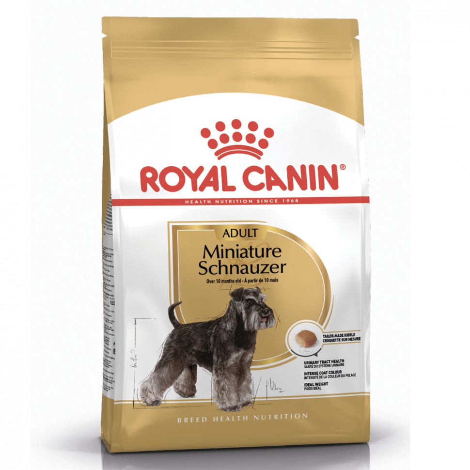 Royal Canin Miniature Schnauzer Adult сухой корм для собак породы Миниатюрный Шнауцер старше 10 месяцев