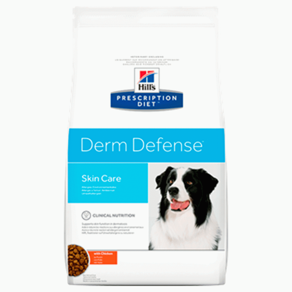 Hill's PD Canine DermDefense сухой корм для собак Защита и восстановление кожи 12кг