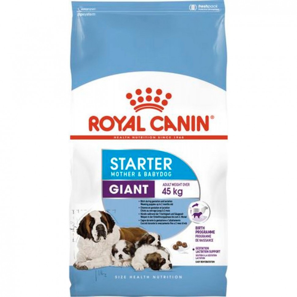 Royal Canin Джайнт Стартер сухой корм для кормящих собак и щенков гигантских пород
