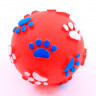 Игрушка для собак  "Мяч-лапки", ПВХ