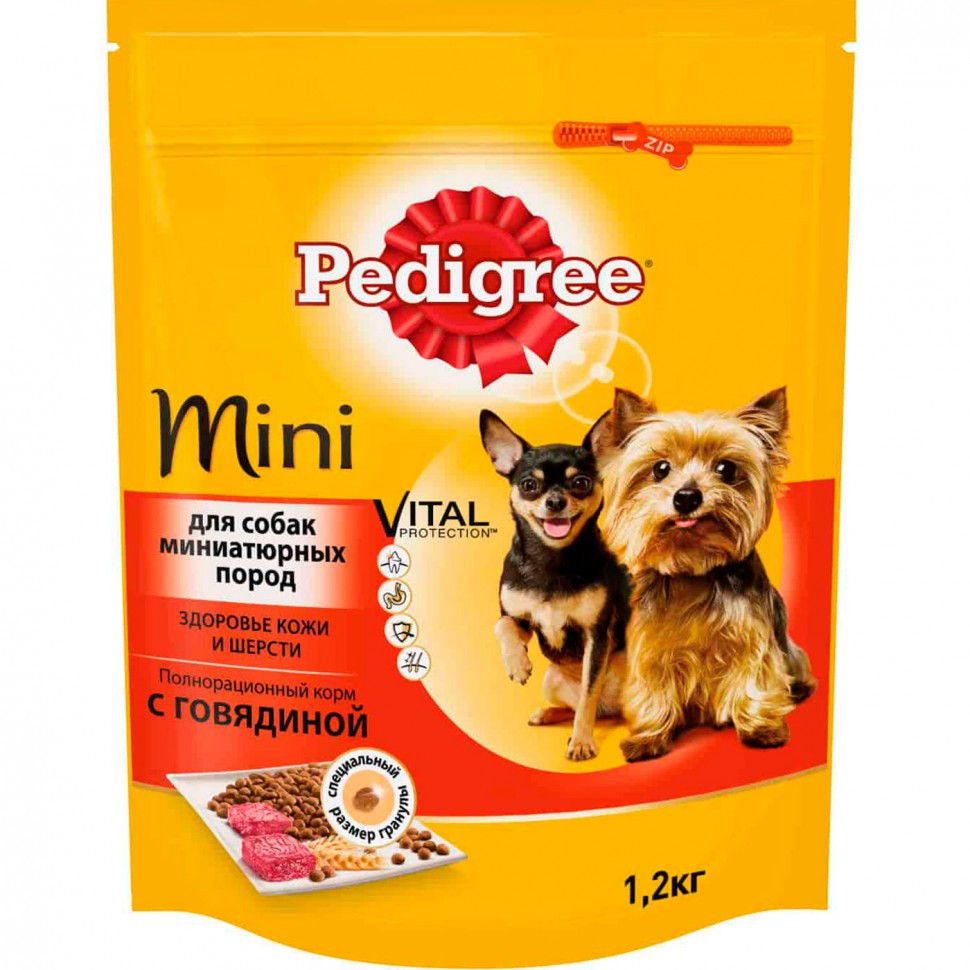 Pedigree сухой корм для собак мини-пород с Говядиной