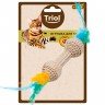 Triol Natural игрушка для кошек Гантель с перьями 100/200мм