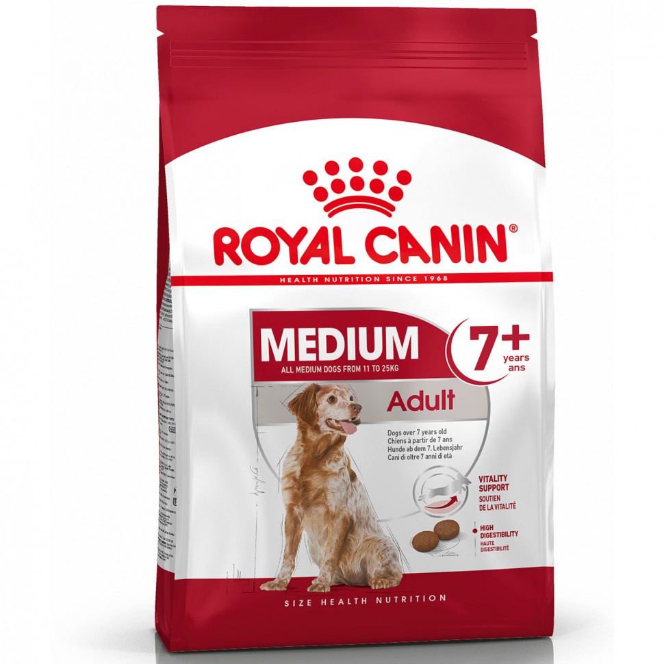 Royal Canin Медиум Эдалт сухой корм для собак средних пород старше 7 лет