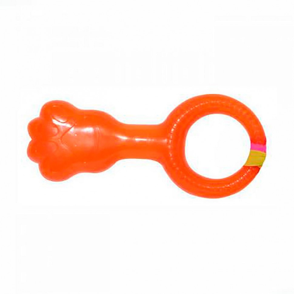Игрушка д/собак  ZIVER "Лапа с кольцом", 14 см, термопластичная резина, зеленый