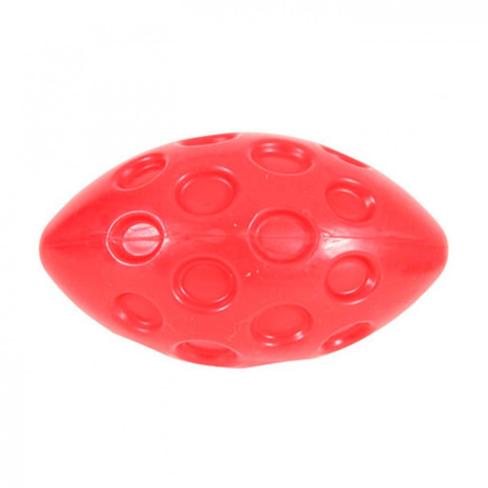 Игрушка для собак Золюкс серия Бабл, овал из термопластичной резины (красный), 18см