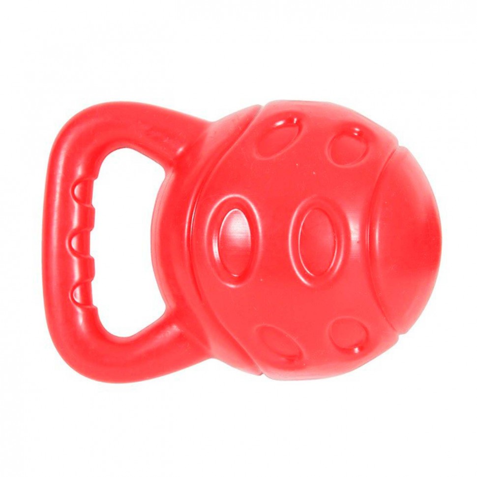 Игрушка для собак Золюкс серия Бабл, гиря из термопластичной резины (красная), 15см