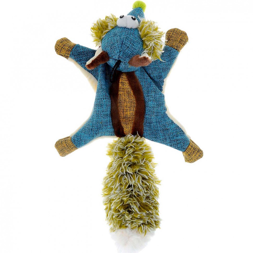 Мягкая игрушка для собак Золюкс Белка-летяга, 38см (синяя)
