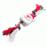 Triol Игрушка для собак "Дед Мороз с веревкой" 60/220мм