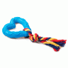 Triol (Триол)  игрушка для собак из литой резины "Сердечко с веревкой", 70/150мм