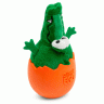 GiGwi Игрушка для собак "Крокодил-неваляшка с пищалкой" 14см