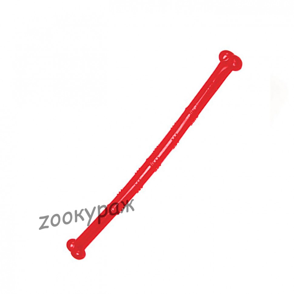Игрушка д/собак  ZIVER Грызлик Ам "Dental Палочка длинная", 39 см, термопласт.резина, красный