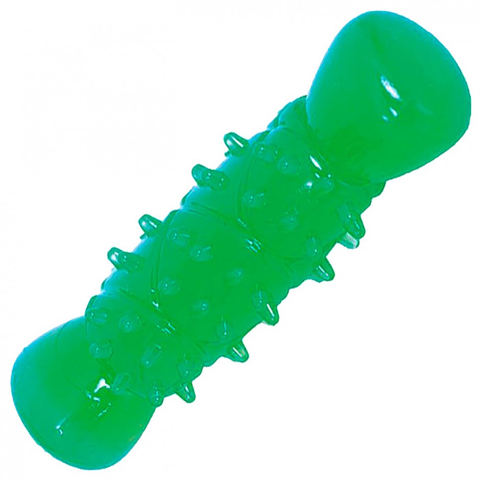 Игрушка д/собак  ZIVER Грызлик Ам "Dental Палочка с шипами", 11,7 см, термопласт.резина, зеленый