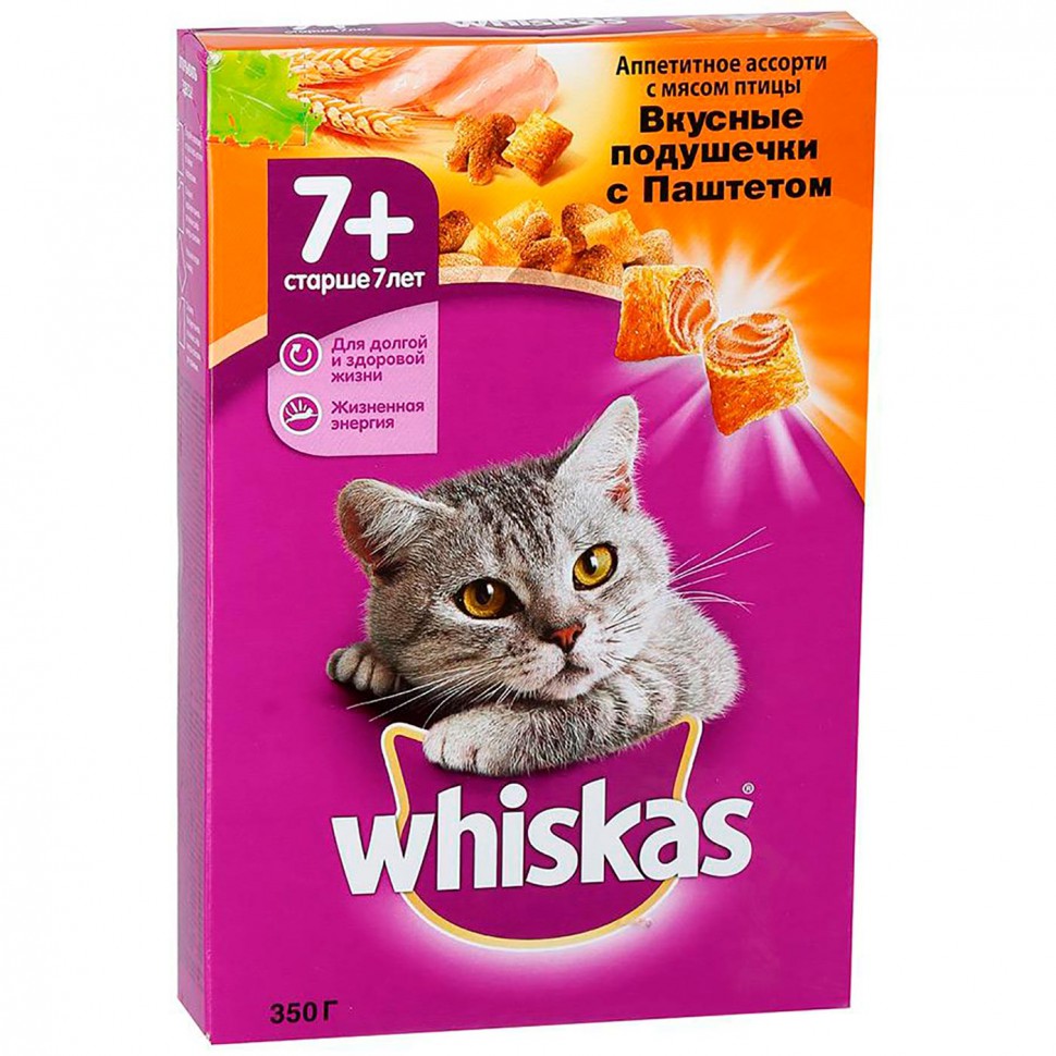 Whiskas сухой корм для кошек старше 7 лет