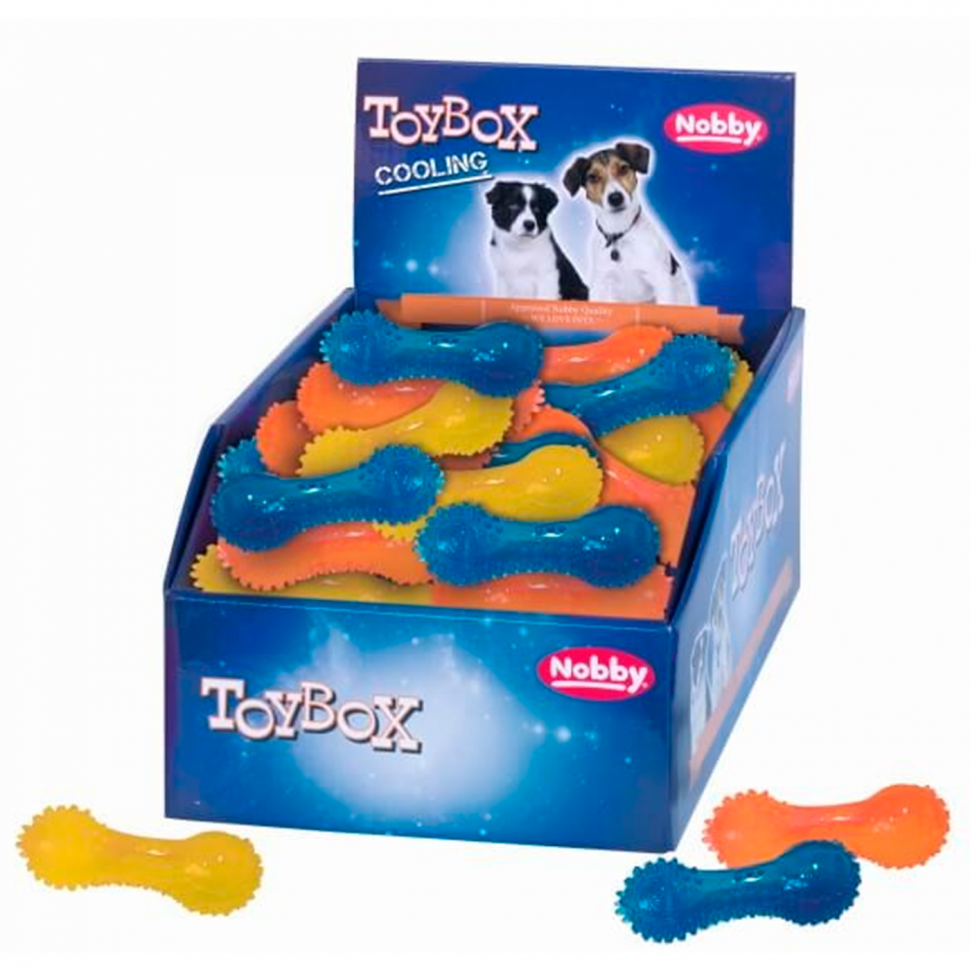 Охлаждающая игрушка для собак Гантель 10см