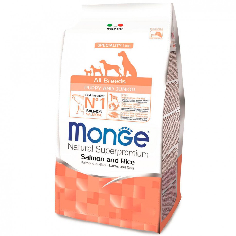 Monge Dog Speciality Puppy сухой корм для щенков всех пород Лосось