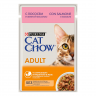 Cat Chow влажный корм для взрослых кошек Лосось/зеленая фасоль 85гр