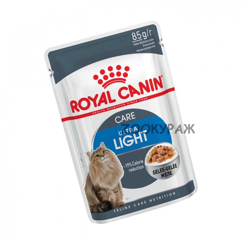 Royal Canin Ультра Лайт в желе влажный корм для кошек 85г