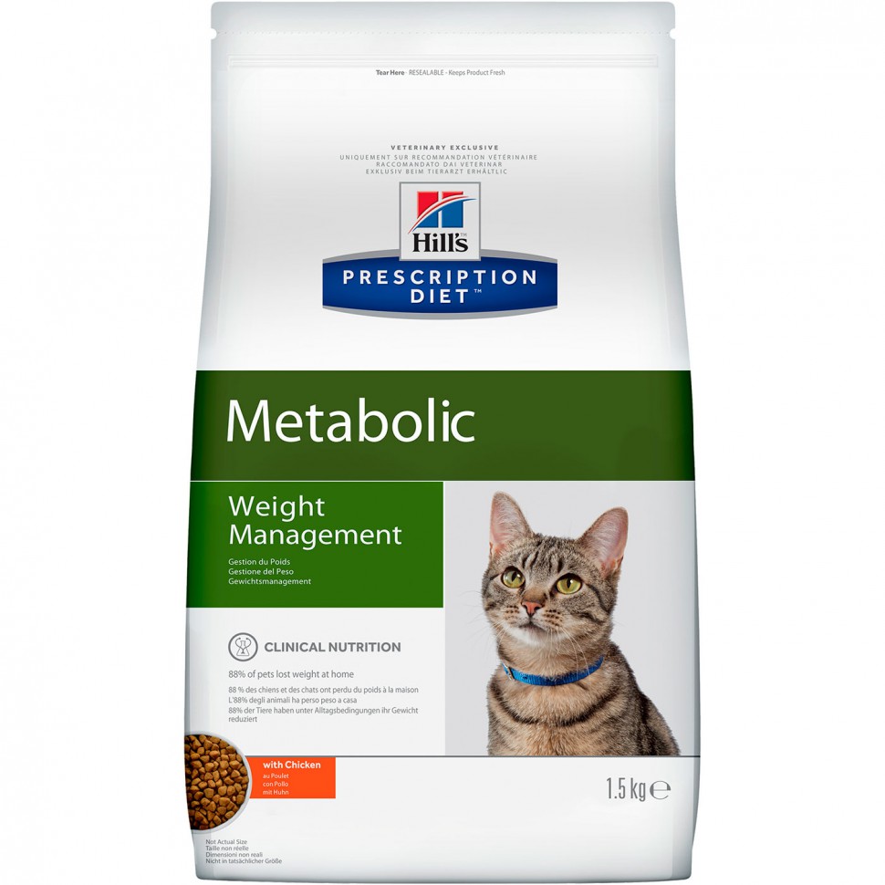 Hills Metabolic сухой корм для кошек с избыточным весом