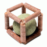 Triol (Триол) Natural игрушка для кошек из мататаби "Куб с кошачьей мятой", 40мм