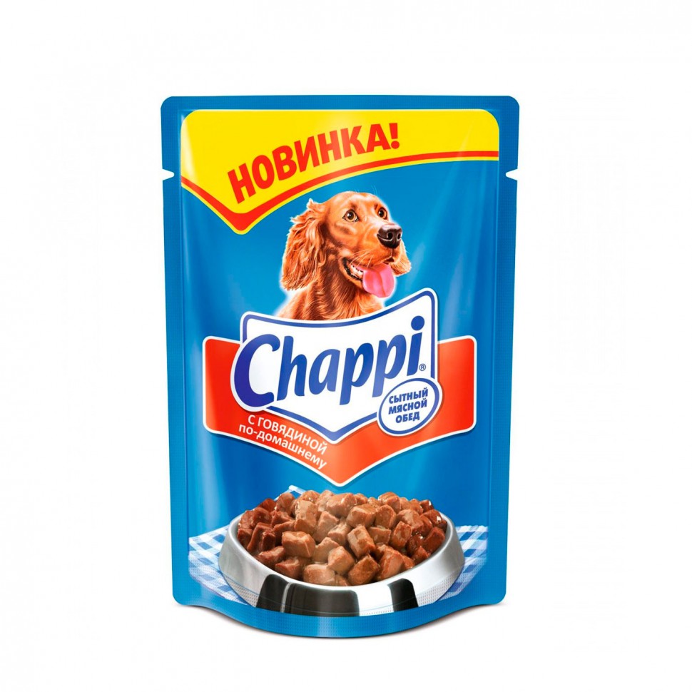 Chappi влажный корм для собак Говядина по домашнему 100г