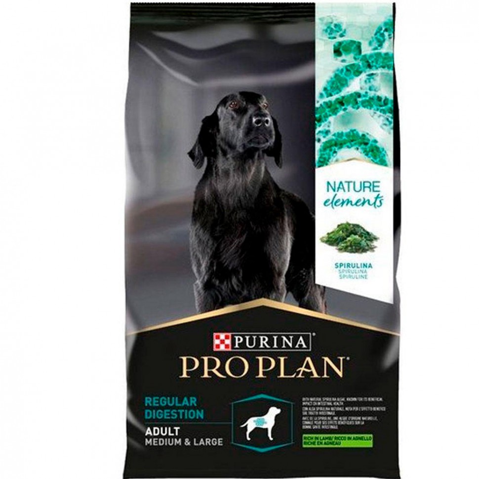 Pro Plan Nature Element корм для взрослых собак средних и крупных пород с ягненком