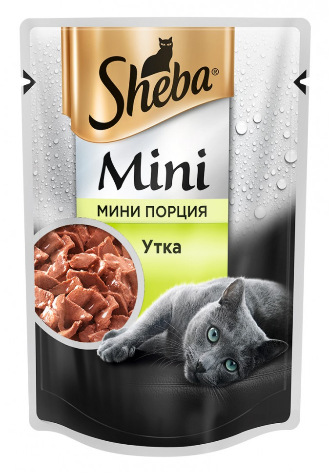 Sheba Влажный корм для кошек мини порция с уткой 50г